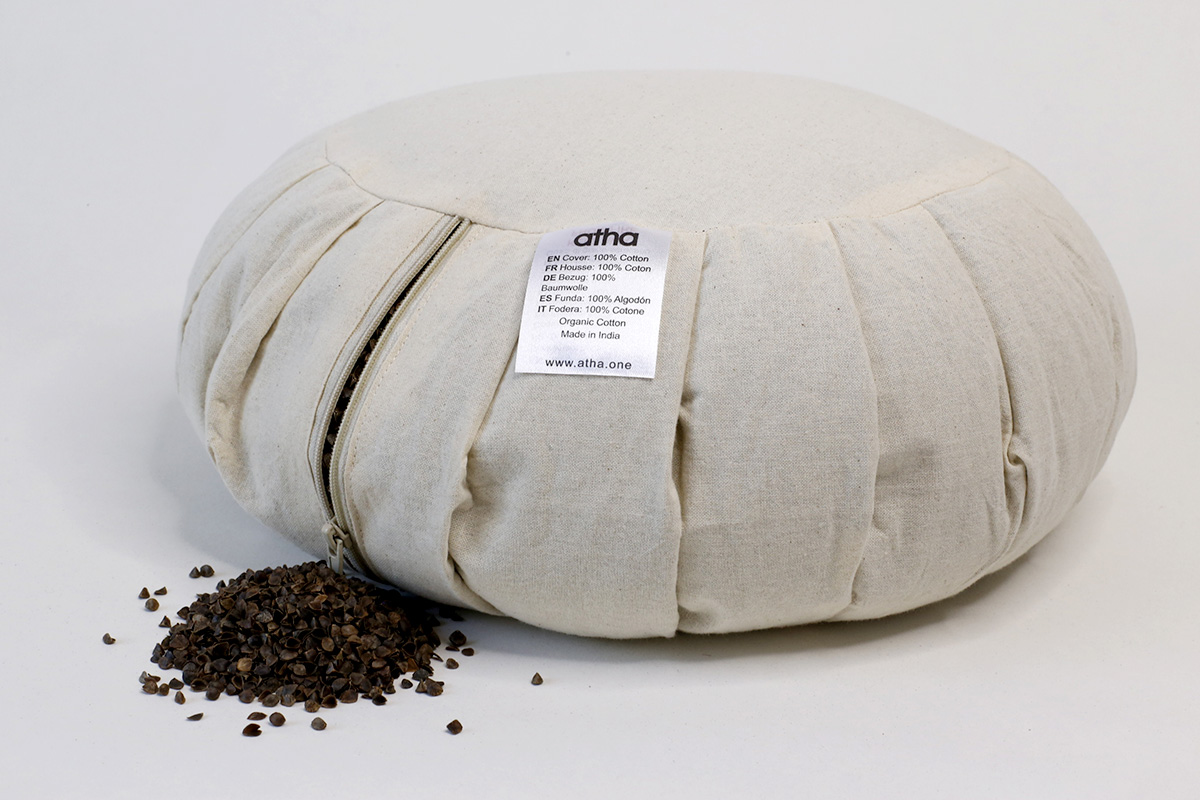 meditation cushion pleated interior