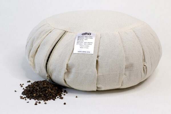 meditation cushion pleated interior