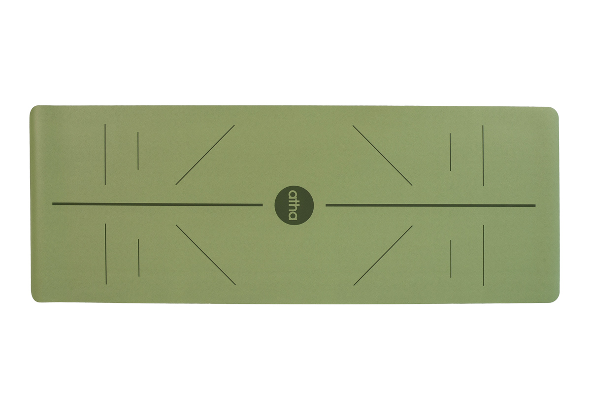 atha pro align yoga mat olive