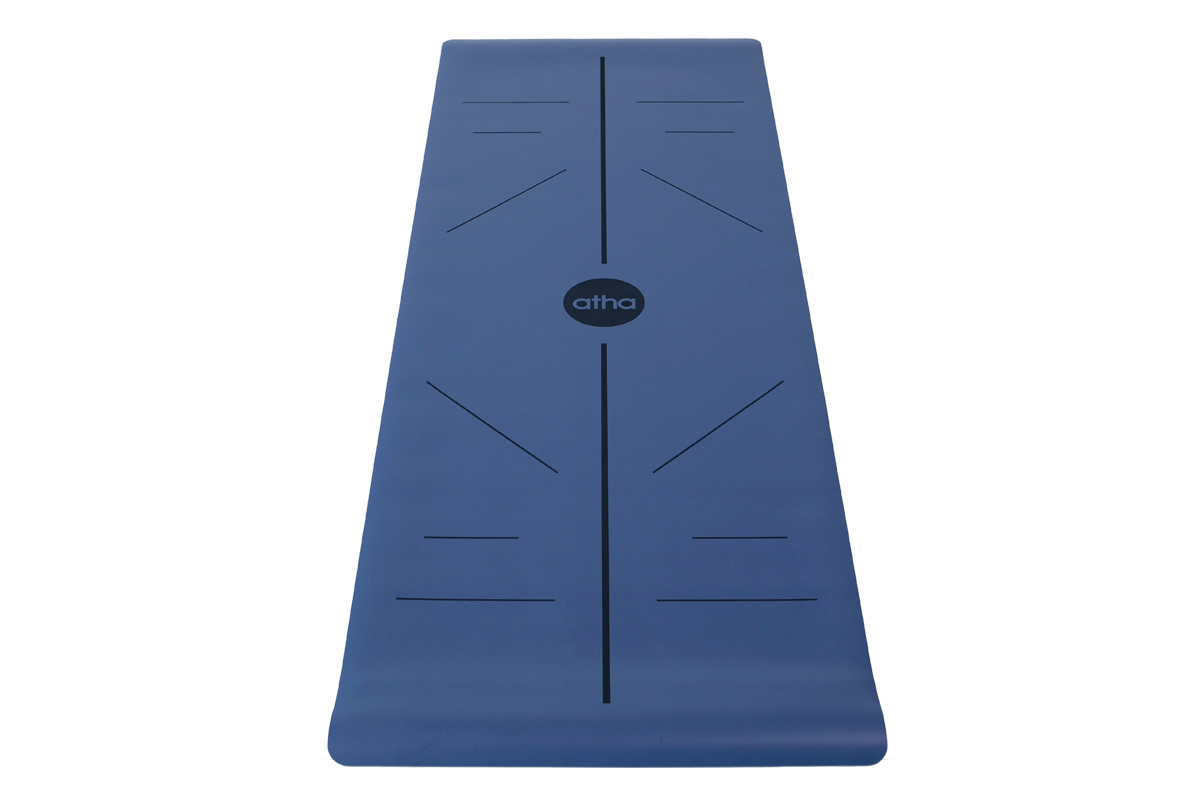 atha pro x align indigo yoga mat vertical