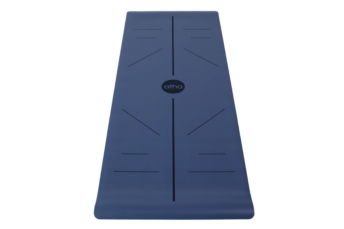atha pro x align indigo yoga mat vertical
